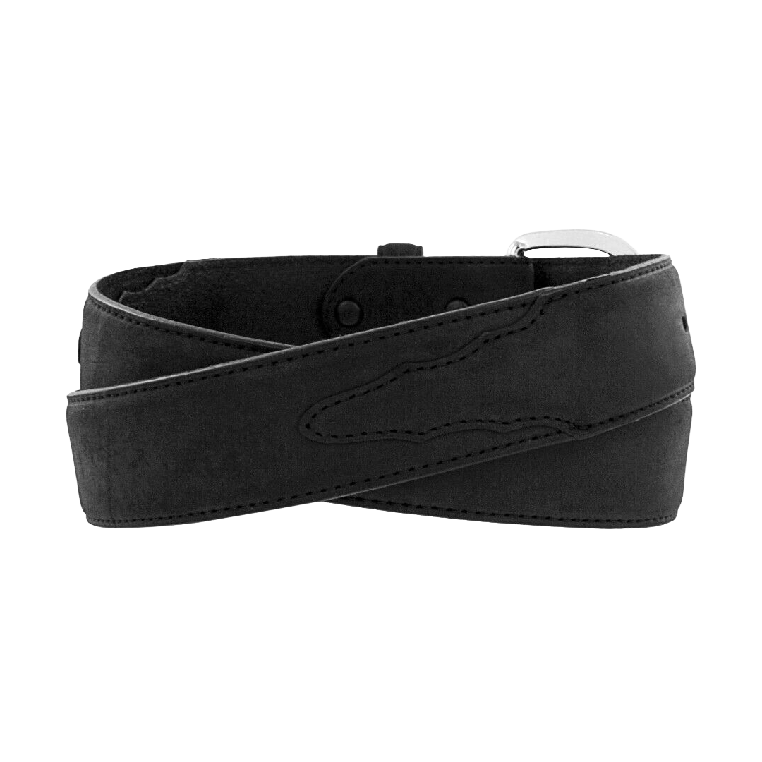 Justin Men's Black Classic Western Leather Belt 53703