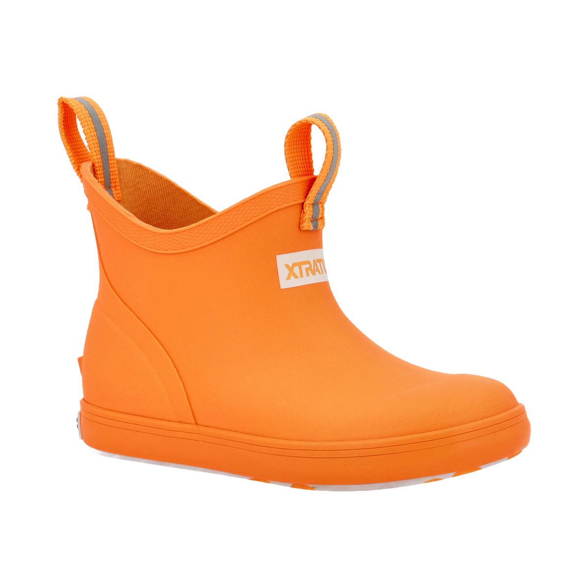 XTRATUF Big Kids Neon Orange Ankle Deck Boot XKAB700Y