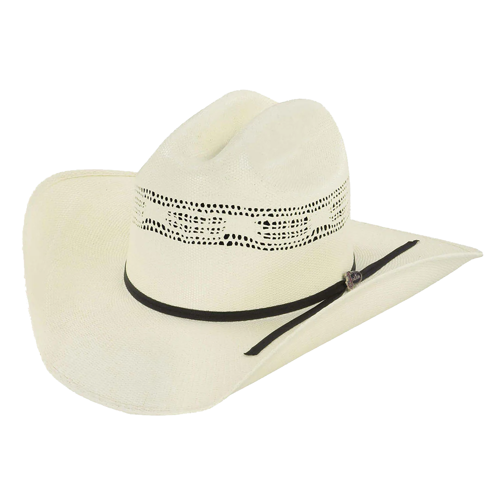 Justin Bangora Woven Cream White Straw Hat JS0156BANG40