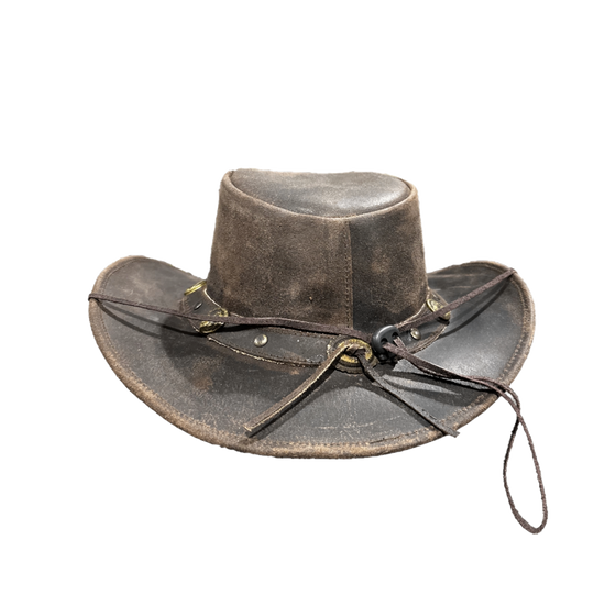 Amer-I-Mex Rawhide Leather Brown Western Hat 874-BRN