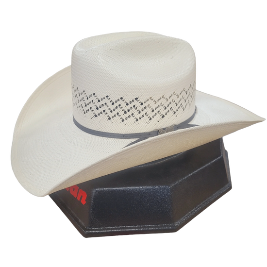 American Hat Co. American Cowboy Ivory Straw Hat 5200-2CSTEEL