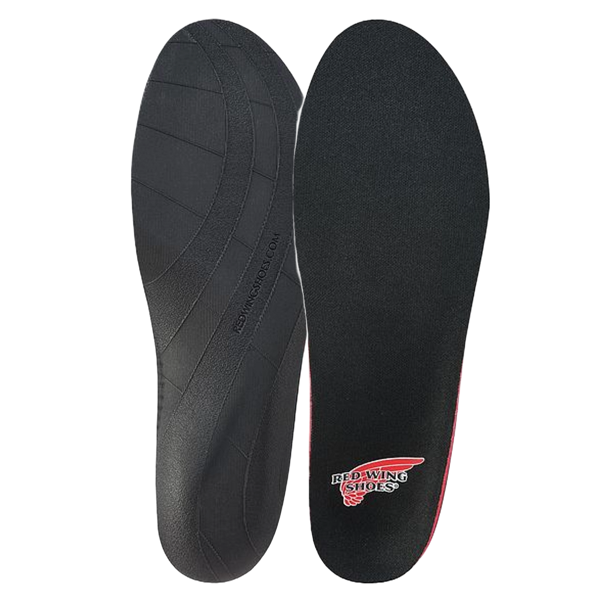Red Wing Shoes Black Insoles with Red Logo Accent Amazon.com: Red Wing Shoes RedBed Footbed Insoles, Molded  main image 2