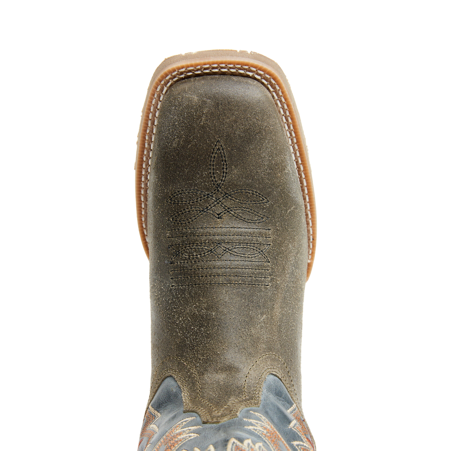 Laredo Men's Peete Summit Grey Leather Square Toe Western Boots 7730