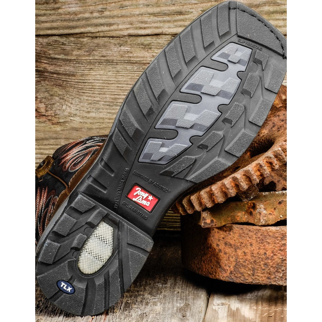 Tony Lama Men's Force Waterproof Composite Toe Work Boots TW3402