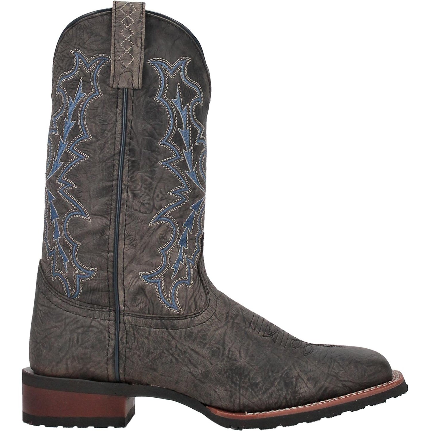 Laredo Men's Winfield Charcoal & Blue Square Toe Boots 7949