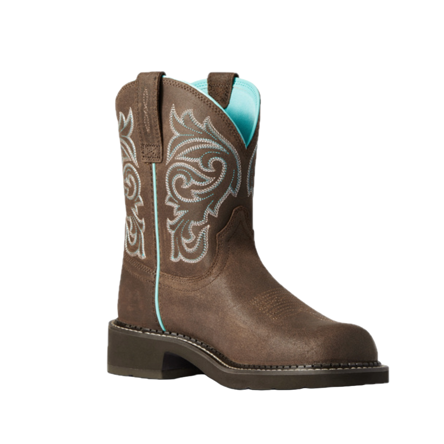 Ariat Ladies Fatbaby Heritage Mazy Java Brown Western Boots 10038377