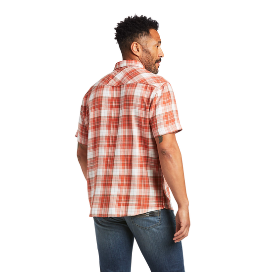 Ariat® Men's Harley Retro Ginger Spice Short Sleeve Snap Shirt 10039278