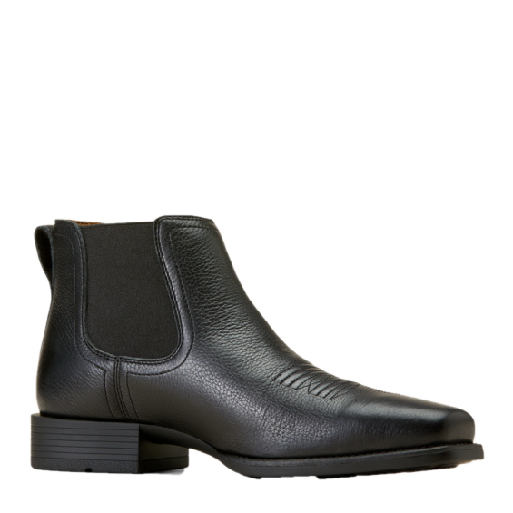 Ariat Men's Booker Ultra Western Square Toe Black Boots 10046984