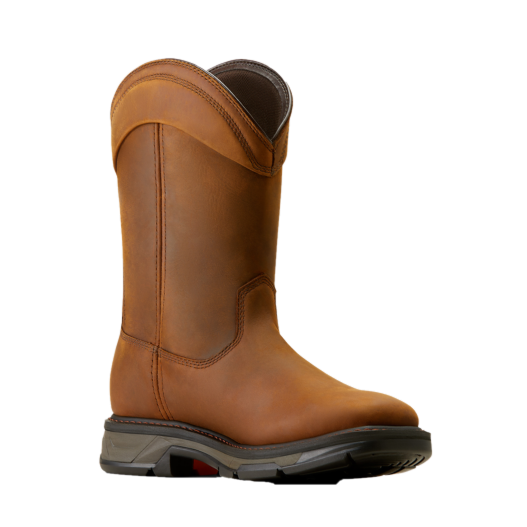 Ariat Men's 11" Workhog XT  Wellington Distressed Brown Work Boots 10050832