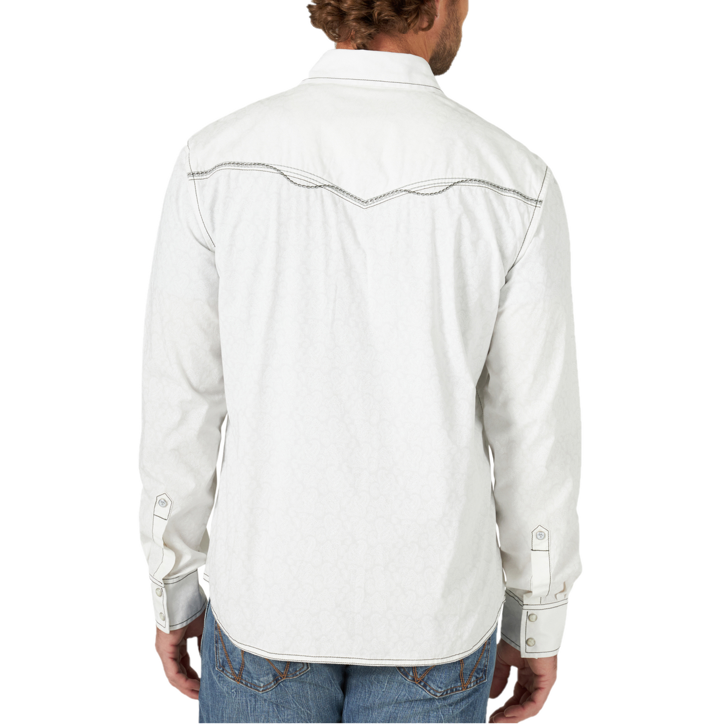 Wrangler® Men's Modern White Snap Shirt 112318675