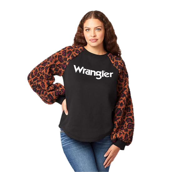 Wrangler® Ladies Retro Vintage Cheetah Print Pullover 112321386