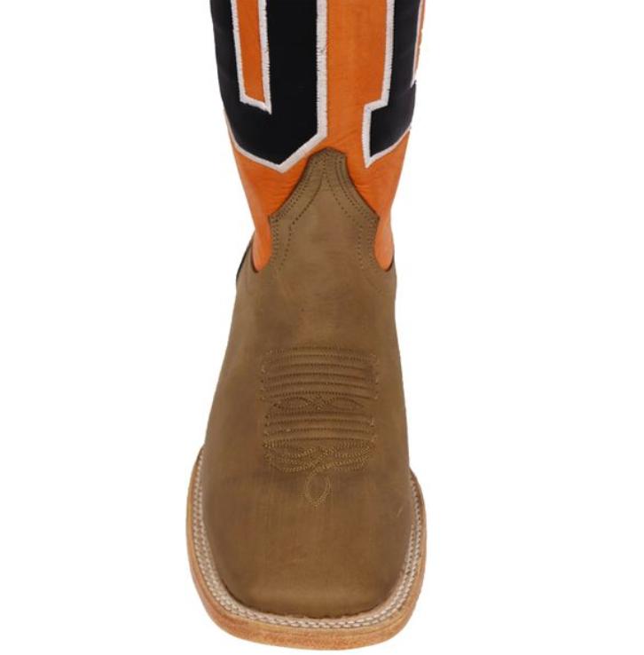 RockinLeather Men's Orange "Just a Good Ol' Boy" Boots 1156