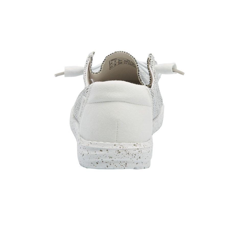 Hey Dude Ladies Wendy Sox Stone White Shoes 121410705
