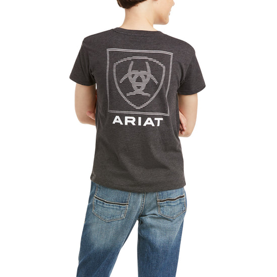 Ariat Children's Linear Charcoal Heather Tee 10036554