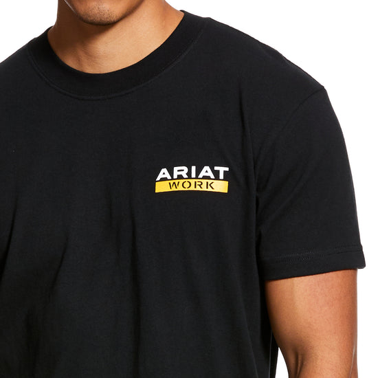 Ariat Men's Rebar Cottonstrong Roughneck Black Shirt 10030299