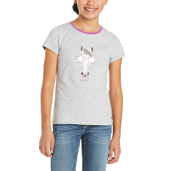 Ariat Childrens Hollywood Heather Grey Short Sleeve T-Shirt 10035273