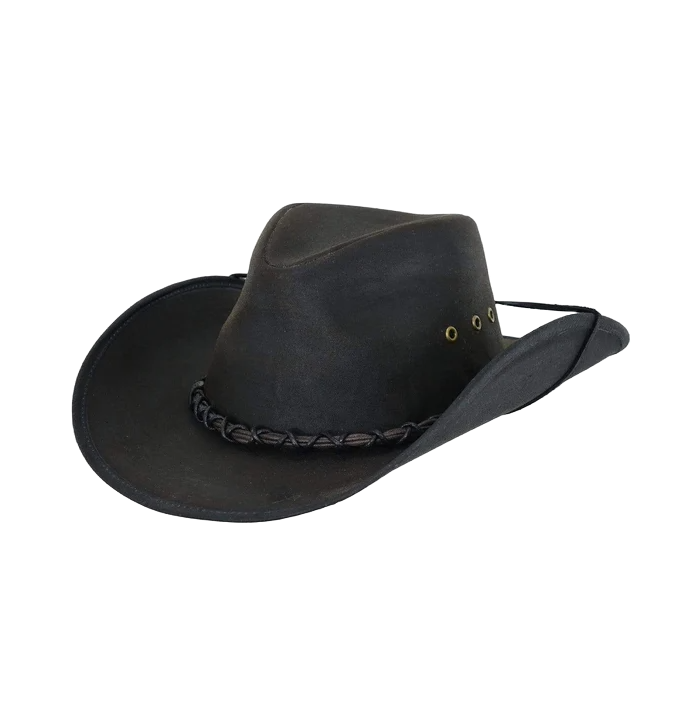 Outback Trading Bootlegger Brown Oilskin Hat 1484-BRN