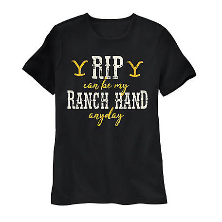 Yellowstone Ladies Rip Black Graphic T-Shirt 66-498-8