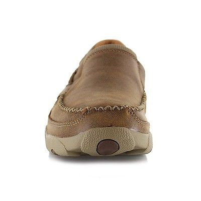 Twisted X Men's Brown Bomber Slip On Driving Mocs MDMS002 - Wild West Boot Store - 2