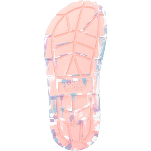 XTRATUF Ladies Après Fish Pink Marble Slide Sandals AFHW4TD