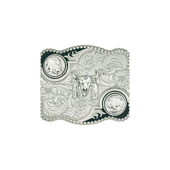 Montana Silversmiths Antique Buffalo Nickel Belt Buckle 3610-447M