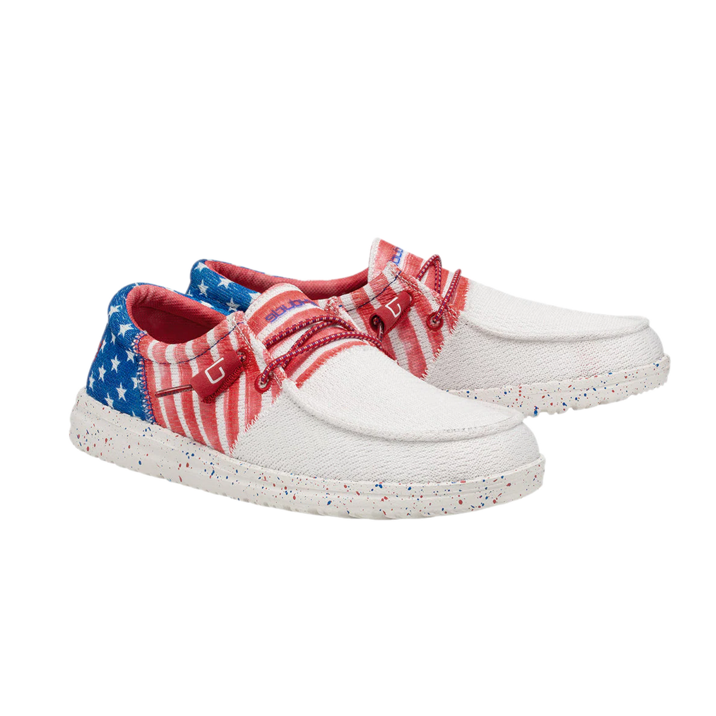 Hey Dude® Womens Wendy Sox Tri Patriotic Americana Shoes 40157-9BH