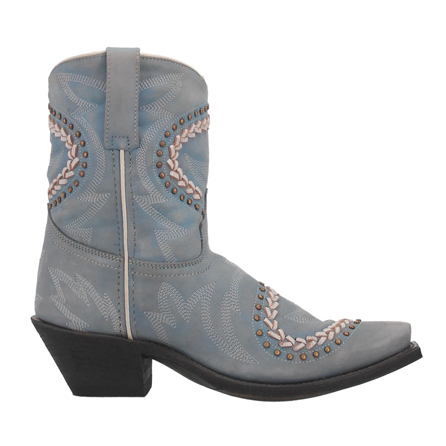 Dan Post® Ladies Fancy Leather Baby Blue Snip Toe Boots 52401