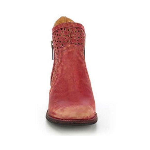 Circle G by Corral Ladies Red Laser Cutout Shortie Boot Q0003 - Wild West Boot Store