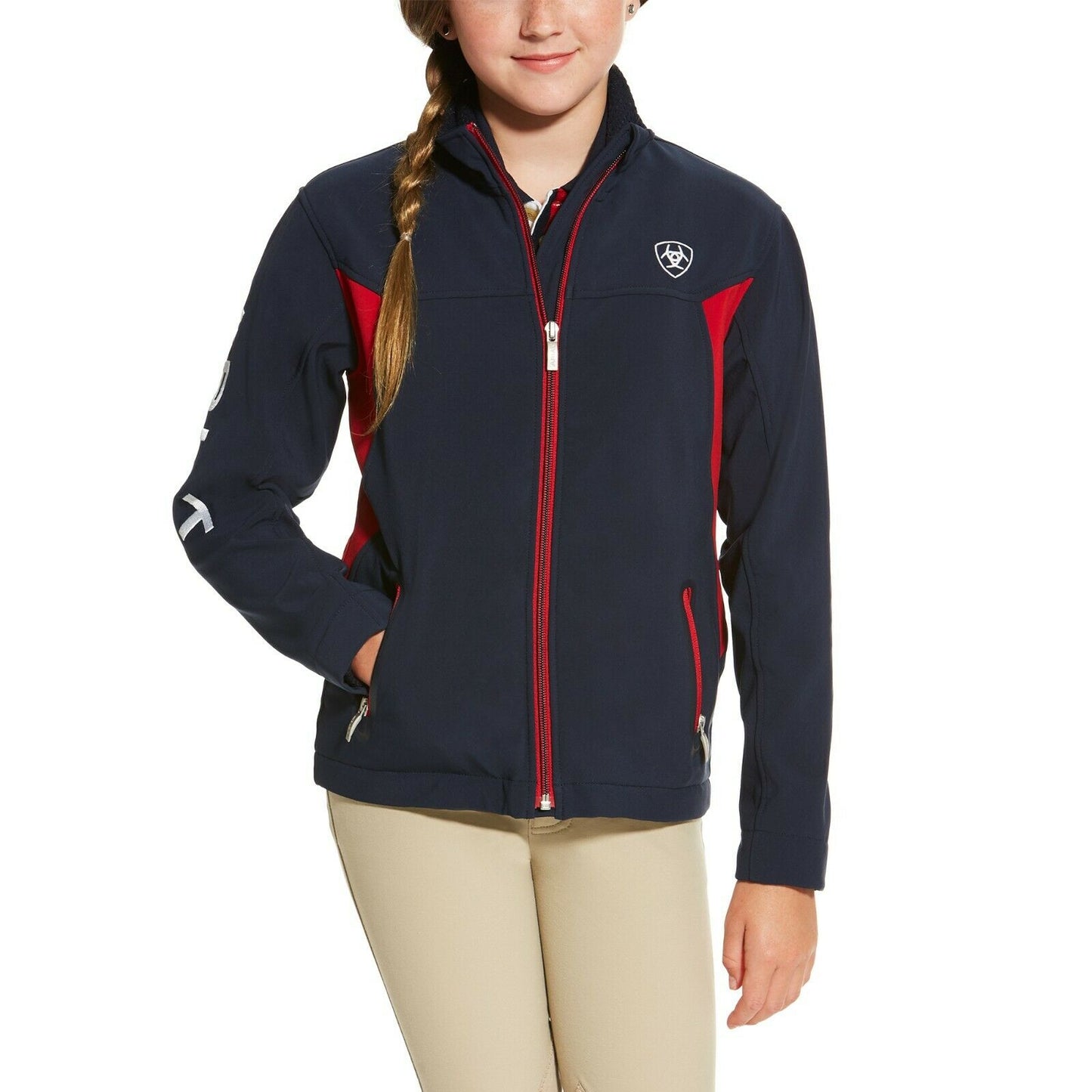 Ariat® Girls New Team Navy Softshell Jackets 10019268
