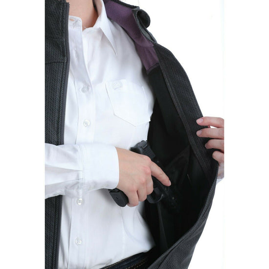 Cinch Ladies Concealed Carry Grey Printed Bonded Vest MAV9882004