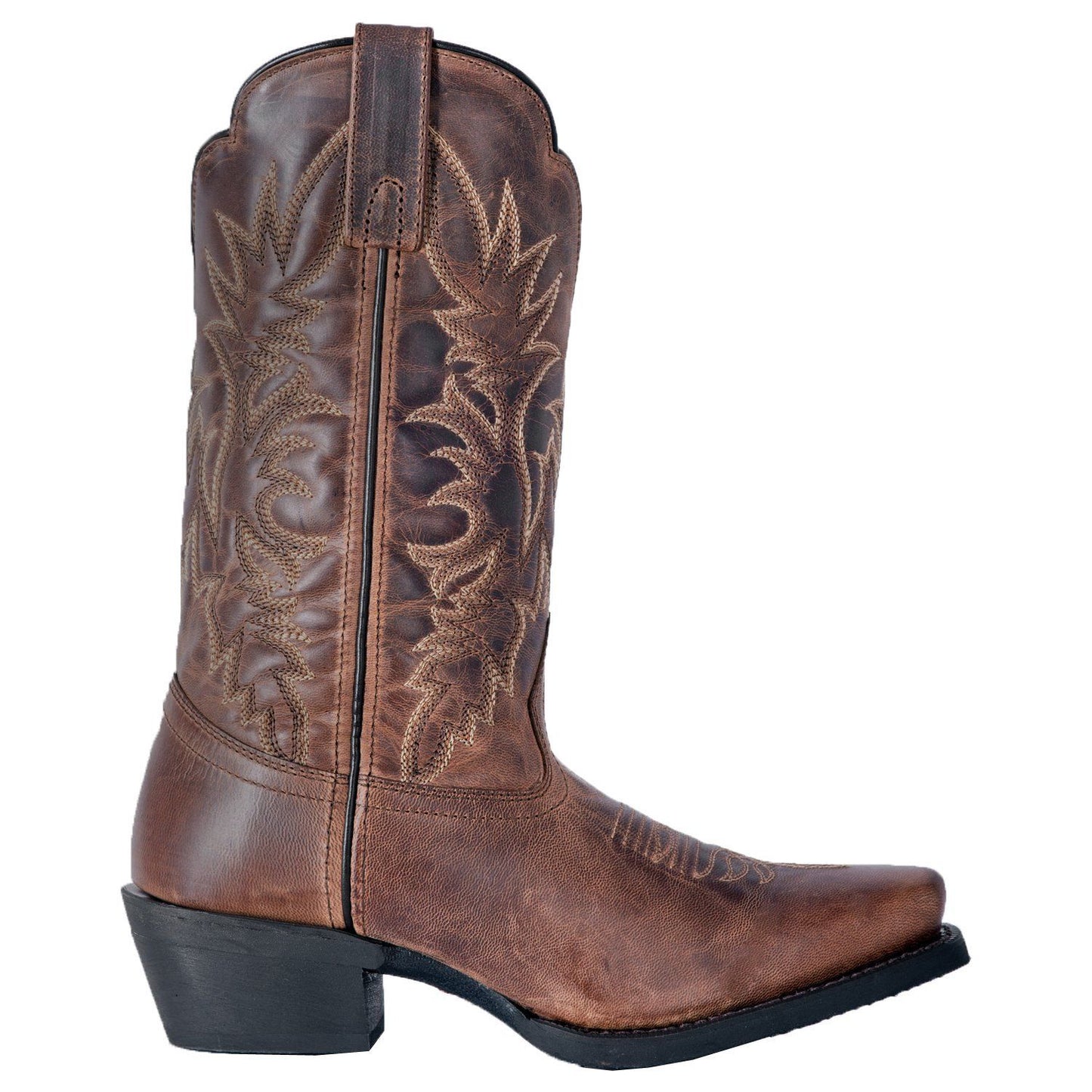 Laredo Ladies Malinda Distressed Tan Square Toe Western Boots 51134