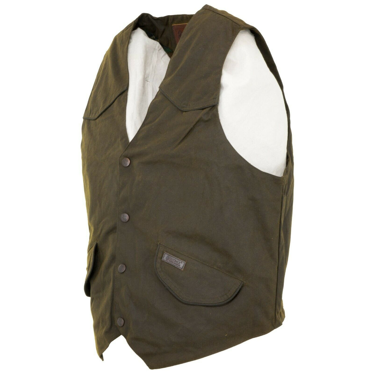 Outback Trading Company® Men's Cliffdweller Brown Oilskin Vest