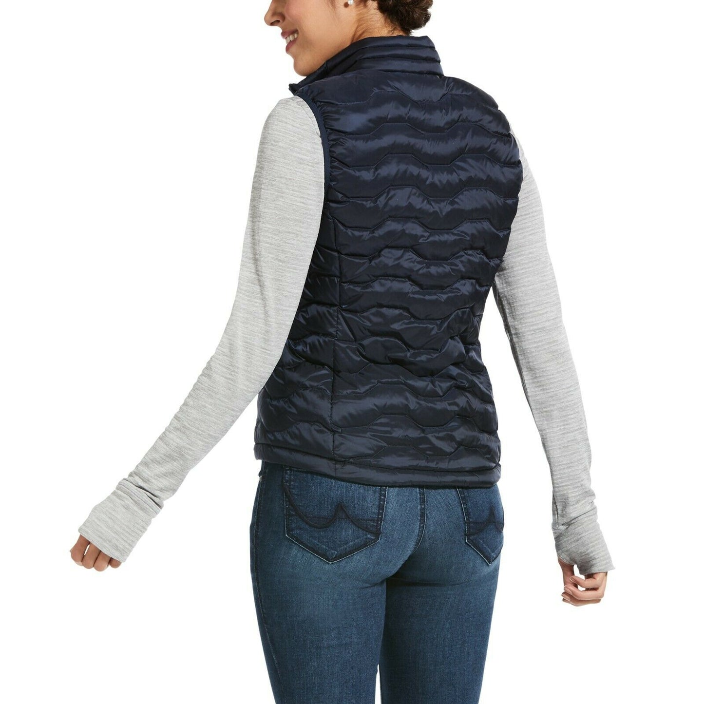 Ariat® Ladies Ideal 3.0 Down Insulated Navy Blue  Vest 10032646