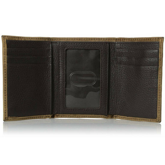 Nocona Distressed Brown Leather Tri-fold Wallet N5480444