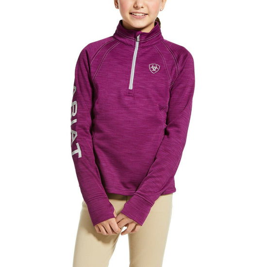 Ariat® Girls Tek Team 1/2 Zip Imperial Violet Sweatshirt 10032662
