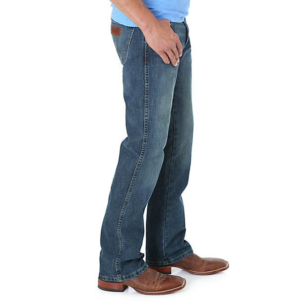 Wrangler Mens Retro Slim Fit Bootcut Jeans 77MWZRW