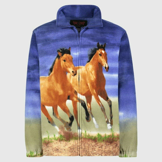 Wild Kind Kids Cozy Fleece Horses On The Go Sweatshirt 26191-066