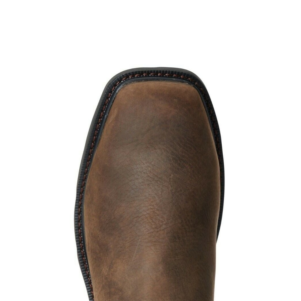 Ariat® Men's Brown Groundbreaker Chelsea Steel Toe Work Boots 10034148