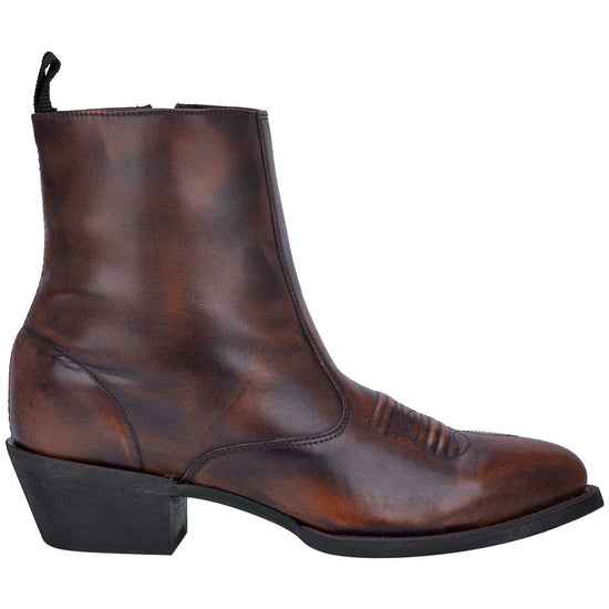 Laredo Men's Fletcher Tan Leather Ankle Boots 62074