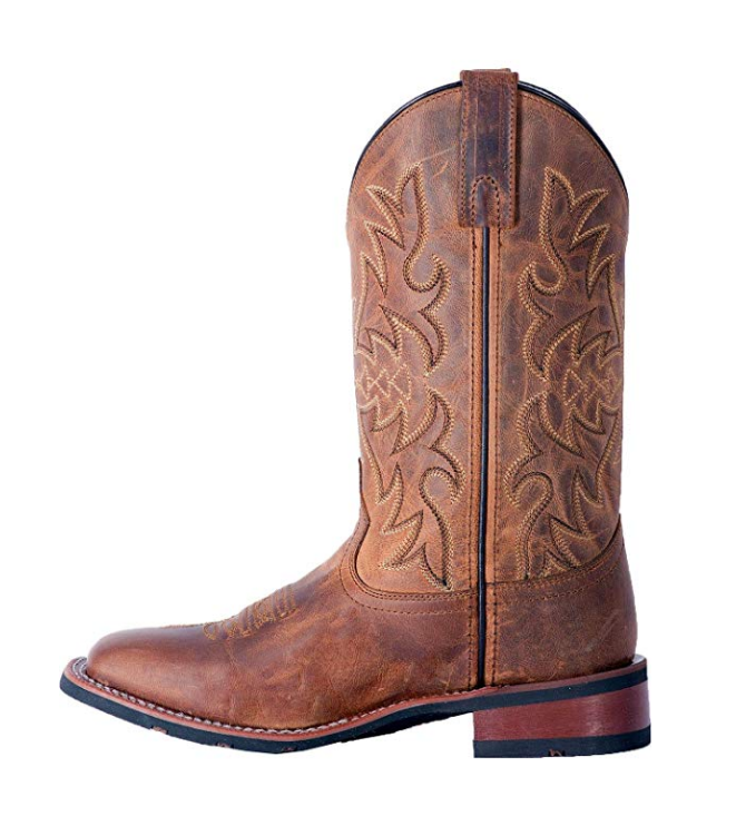 Laredo Ladies Brown Anita Cowgirl Square Toe Boots 5602