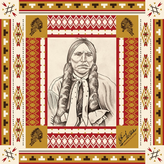 Hooey Multicolored Comanche Blanket Satin Bandana BANDANA22-COMANCHE BLANKET-1