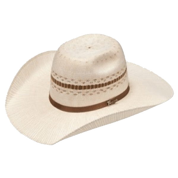 Twister Men's Ivory & Tobacco Bangora Straw Cowboy Hat T71684
