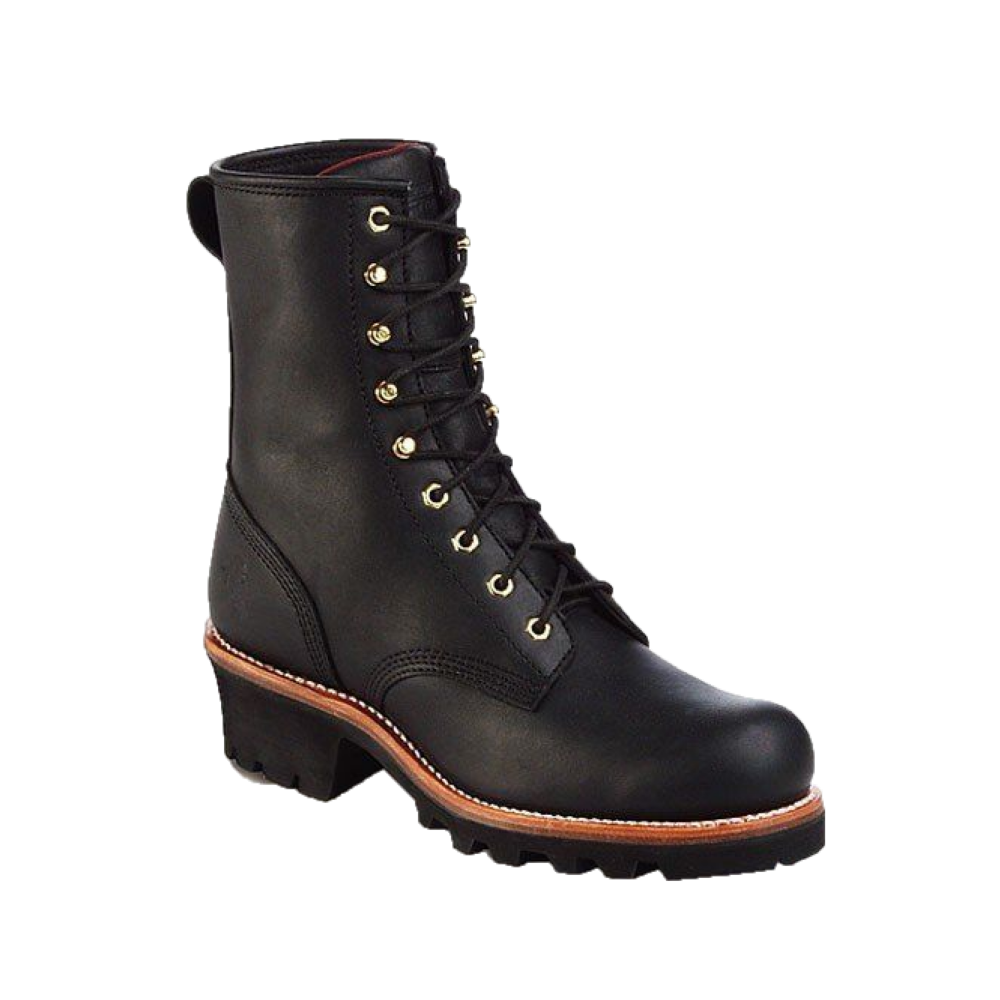Chippewa Men's Baldor 8" Steel Toe Logger Black Oiled Boots 73020