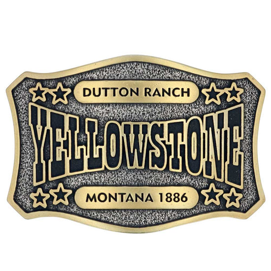 Montana Silversmiths Yellowstone Star Attitude Buckle A911YEL
