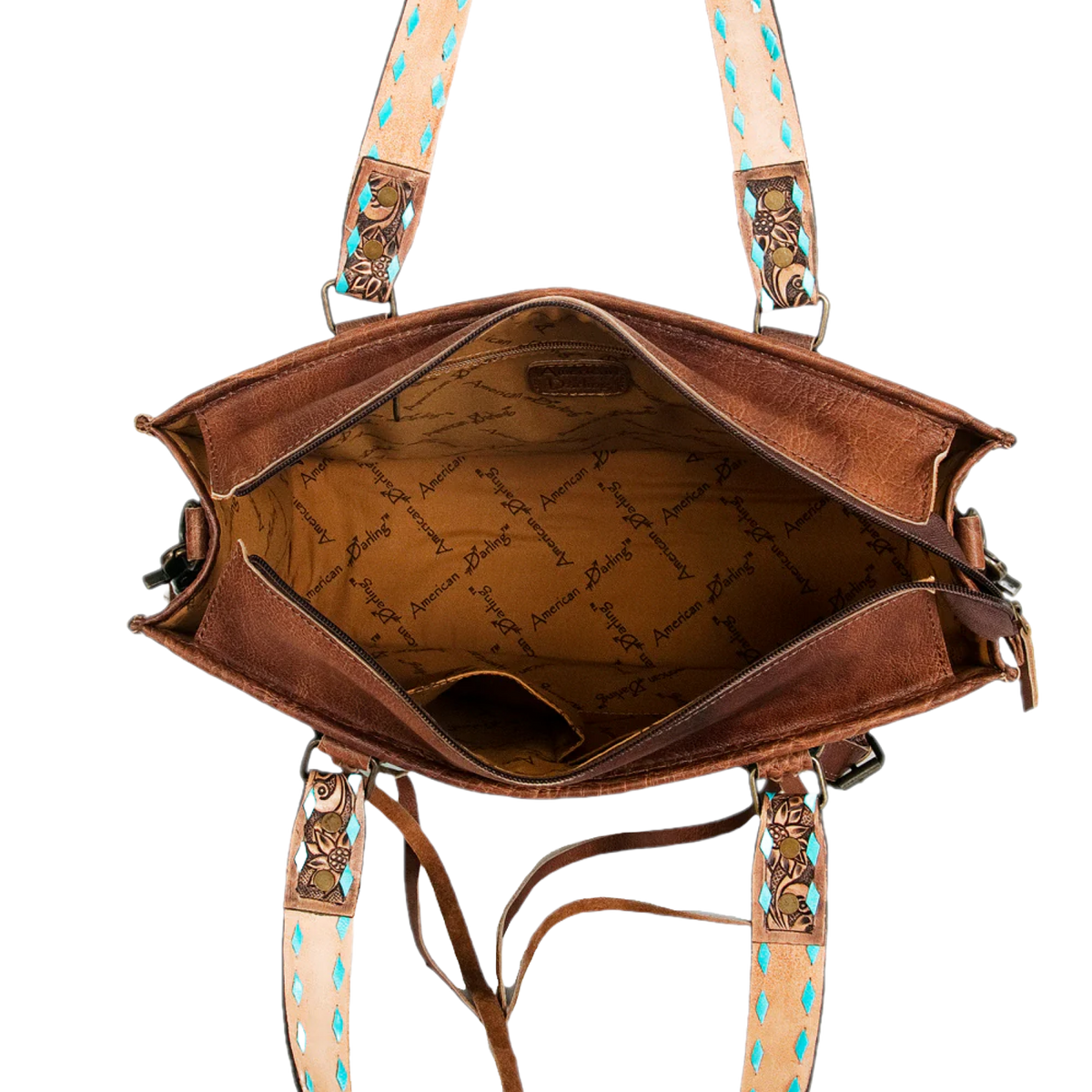 American Darling Turquoise and Fringe Purse