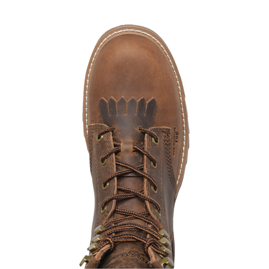 Double H® Men's 8" U Toe Lacer Raid Composite Toe Brown Work Boots DH5393
