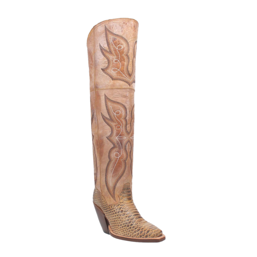 Dan Post Ladies Aretha Honey Knee High Western Boots DP4399