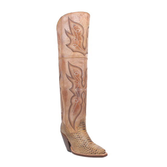 Dan Post Ladies Aretha Honey Knee High Western Boots DP4399