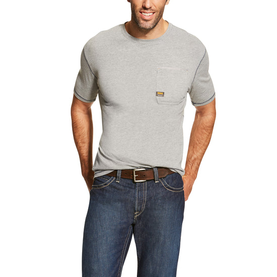 Ariat® Men's Rebar Workman Heather Grey T-Shirt 10019131