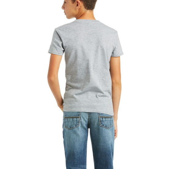 Ariat Children's Logo Short Sleeve Heather Grey T-Shirt 10037016